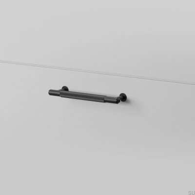 Uchwyt meblowy podłużny Linear 125 Stalowy Czarny