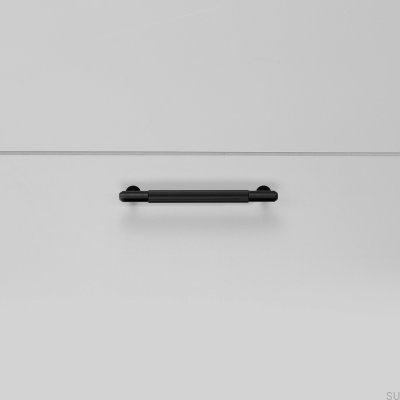 Uchwyt meblowy podłużny Linear 125 Stalowy Czarny