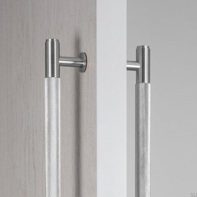 Uchwyt meblowy podłużny dwustronny Cross 225 Stalowy Srebrny