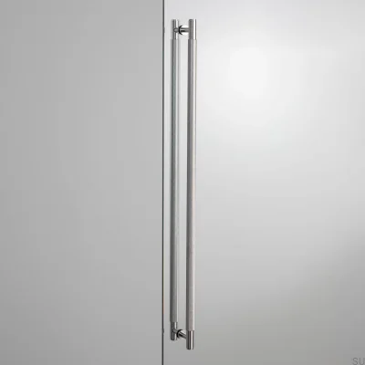 Uchwyt meblowy podłużny dwustronny Closet Cross 724 Stalowy Srebrny