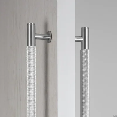 Uchwyt meblowy podłużny dwustronny Closet Cross 724 Stalowy Srebrny