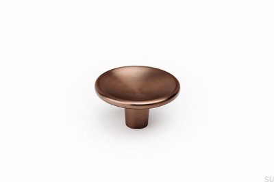 Gałka meblowa Disc 38 Metalowa Brązowa Szczotkowana