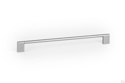 Uchwyt meblowy podłużny Nexx 256 Aluminiowy Srebrny Szczotkowany