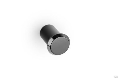 Gałka meblowa Fase 23 Aluminiowa Czarna Tytanowa Polerowana PVD