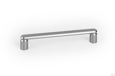 Uchwyt meblowy podłużny Fase 160 Aluminiowy Srebrny Szczotkowany