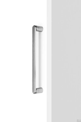 Gałka do drzwi prysznicowych Fase 23 Aluminiowa Czarna Tytanowa Polerowana PVD