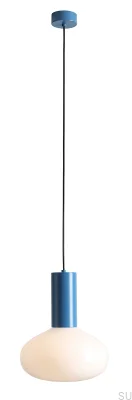 Lampa wisząca Flo M Metalowa Niebieska
