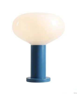 Lampka biurkowa Flo M Metalowa Niebieska