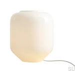 8500B20_L--Lampka-stołowa-Flask-L-Szklana-Mleczna-z-Kremowym-Przewodem-Artera-Skandynawskie-Uchwyty