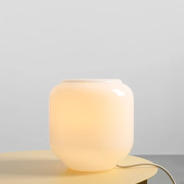 8500B20_S--Lampka-stołowa-Flask-S-Szklana-Mleczna-z-Kremowym-Przewodem-Artera-Skandynawskie-Uchwyty
