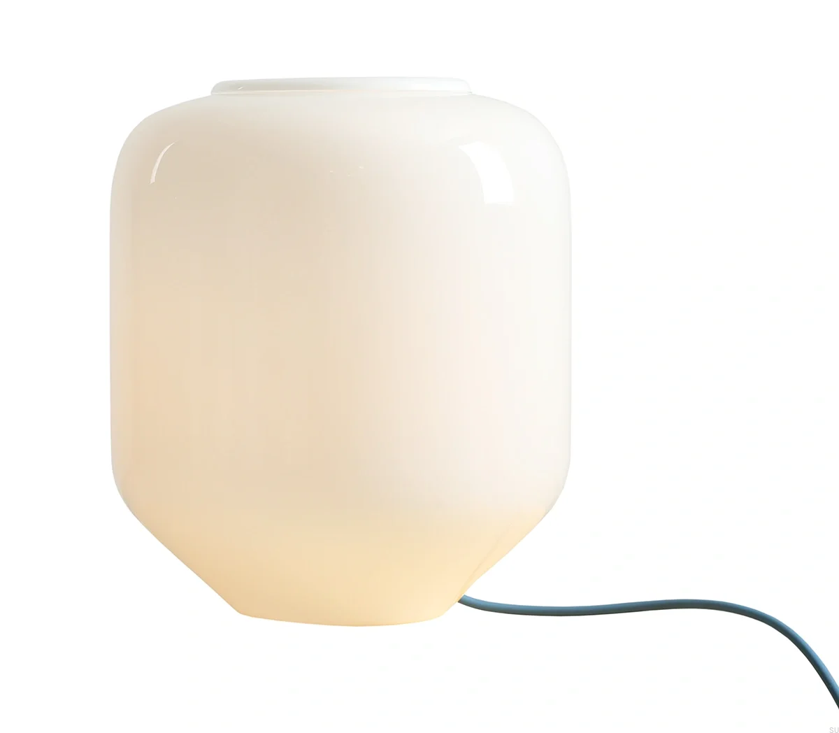 8500B31_L--Lampka-stołowa-Flask-L-Szklana-Mleczna-z-Szafirowym-Przewodem-Artera-Skandynawskie-Uchwyty