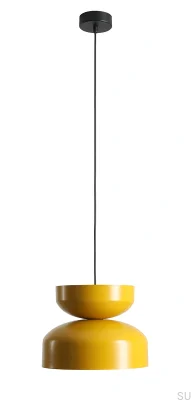 Lampa wisząca Tula Dark Metalowa Musztardowa