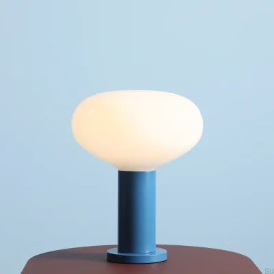 Lampka biurkowa Flo M Metalowa Niebieska