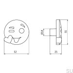 Rysunek techniczny galki smiley