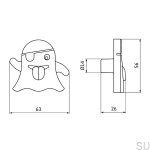 Rysunek techniczny galki Spoke