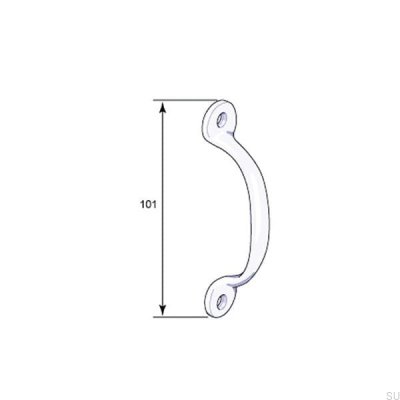 Uchwyt meblowy podłużny 5854 Złoty