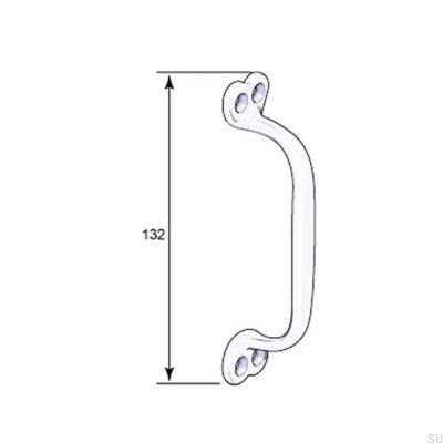 Uchwyt meblowy podłużny 5848 Złoty polerowany