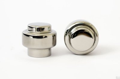 Gałka meblowa Wieszak ścienny Hip 30 Stalowy polerowany