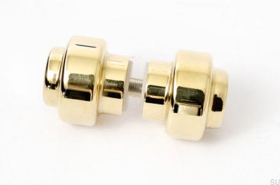 Gałka drzwiowa Dwustronna Hip 30 Mosiężna Polerowana Nielakierowana