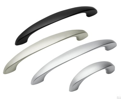 Uchwyt meblowy podłużny 0033 128 Czarny Matowy